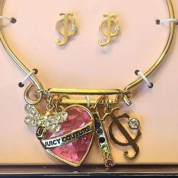 Juicy Couture Earrings & Charm Bracelet Set - Picture 3 of 3